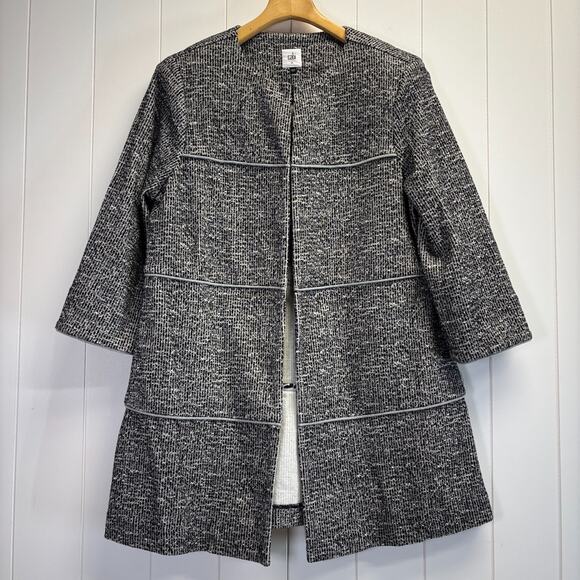 Cabi The Times Womens Old Money Career Hook & Eye Duster Jacket Size M #5299 - Picture 1 of 9